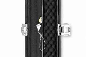 Aluminum 3/4 Cue Case with lock -Black