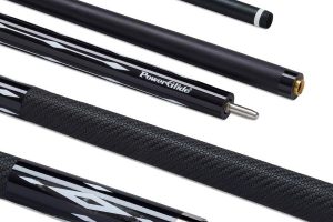 PowerGlide LUXE 2PC Carbon Cue - 10mm Tip
