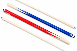 Powerplay 2PC 57" Cue (Red/Blue) - 9.5mm Tip