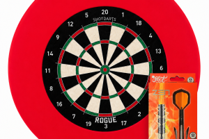 ROGUE Bristle Dartboard Set - Complete Bundle(Board+Suround+Shot)