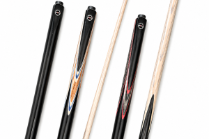 PotBlack 3/4 Jointed Ash Cue (Black/Red)
