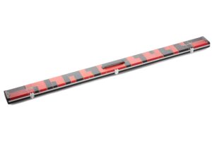 Peradon Halo Plus Extra Wide 1PC Cue Case - Black & Red Patch